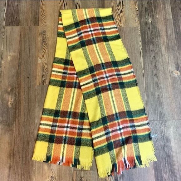 Riah Fashion Tartan Plaid Fringed Scarf - Picture 1 of 5